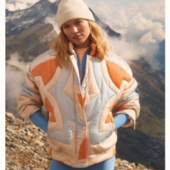 Free People shine on puffer jacket ski size S New - Picture 1 of 12